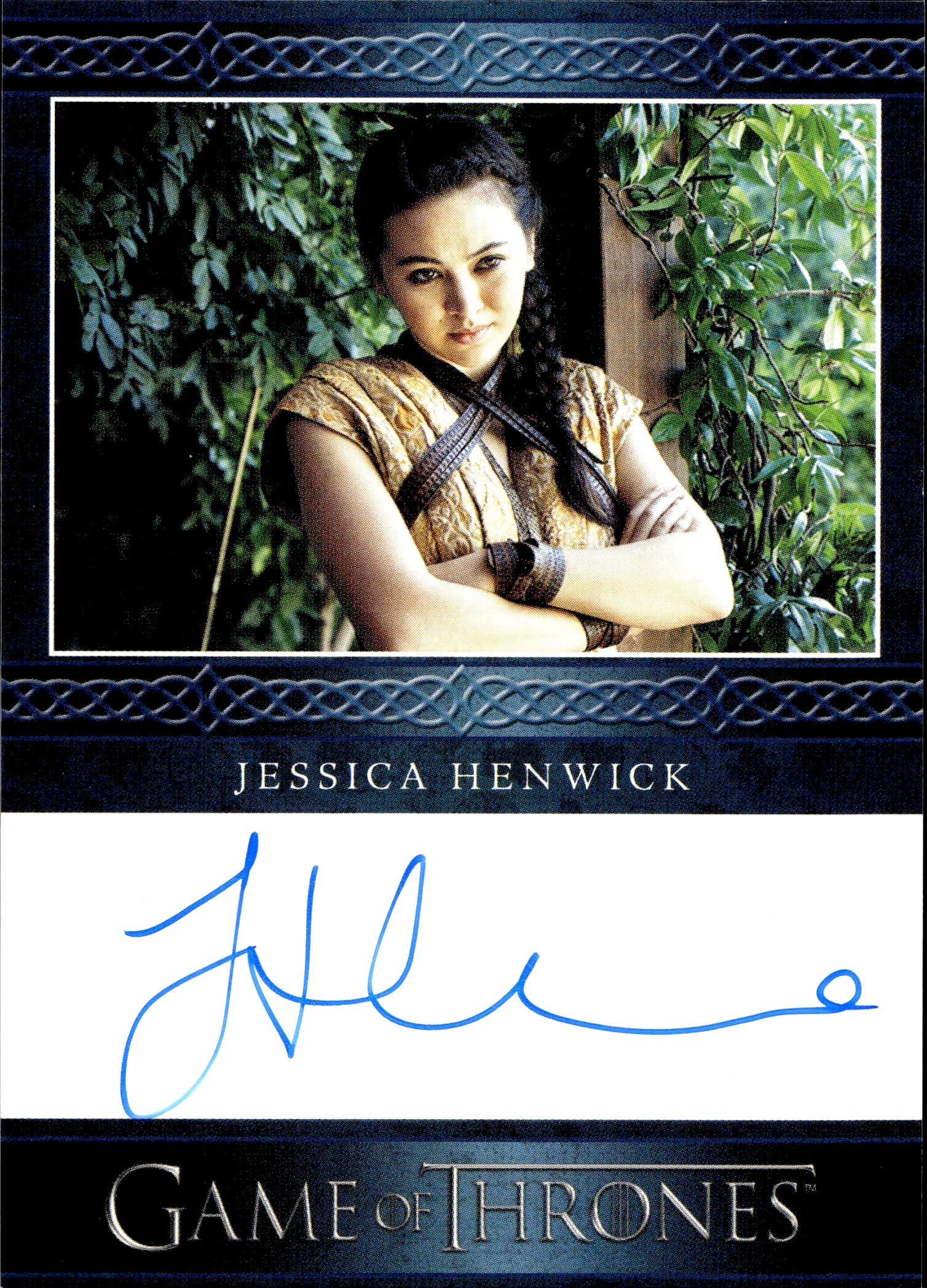 2022 Jessica Henwick as Nymeria Sand Rittenhouse Game of Thrones The  Complete Series Volume 2 BLUE AUTO AUTOGRAPH #_JEHE 2