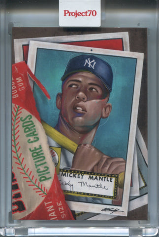 2021 Mickey Mantle Topps Project 70 CHUCK STYLES 1952 TOPPS #624 New York Yankees HOF