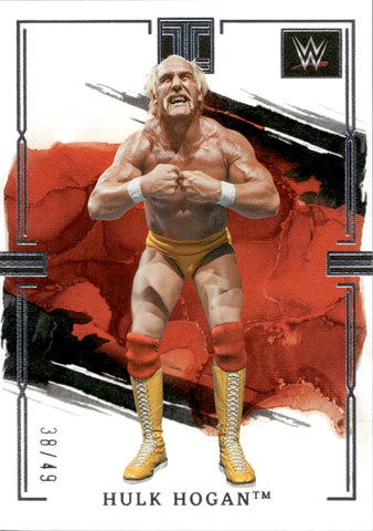 2023 Hulk Hogan Panini Immaculate Collection WWE SILVER 38/49 #96 WWE HOF