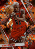 2023-24 Dennis Rodman Panini Phoenix ORANGE CRACKED ICE 007/249 #142 Chicago Bulls HOF