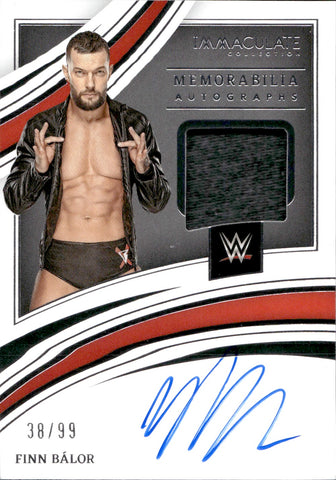2022 Finn Balor Panini Immaculate Collection WWE SHIRT AUTO 38/99 AUTOGRAPH RELIC #MA-FBL Monday Night Raw