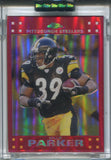 2007 Wille Parker Topps Chrome RED REFRACTOR 001/139 #TC17 Pittsburgh Steelers