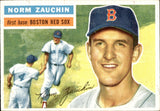 1956 Norm Zauchin Topps #89 Boston Red Sox BV $12