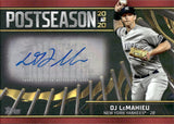 2020 DJ LeMahieu Topps Postseason RED AUTO 18/25 AUTOGRAPH #PPA-DJL New York Yankees