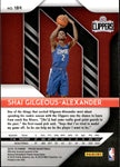 2018-19 Shai Gilgeous-Alexander Panini Prizm ROOKIE RC #184 Los Angeles Clippers 4