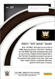 2022 Bret "The Hitman" Hart Panini Immaculate WWE 59/65 #20 WWE Legend