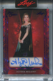 2025 Alyssa Milano Leaf Red Carpet PURPLE FOIL AUTO 5/5 AUTOGRAPH #A-AM1 Charmed