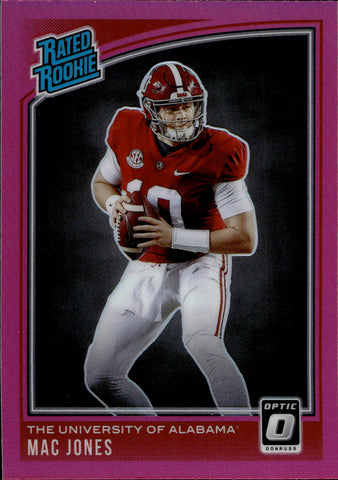 NEW 2021 Score Football Authentic MAC JONES Rookie Card - Alabama/New  England Patriots