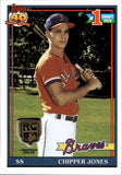 2020 Chipper Jones Topps ROOKIE CARD RETROSPECTIVE LOGO MEDALLION #RCR-CJ Atlanta Braves HOF