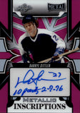 2025 Darryl Sittler Leaf Metal Legends Hockey PINK METALLIC INSCRIPTIONS AUTO 1/5 AUTOGRAPH #MI-DS1 Toronto Maple Leafs