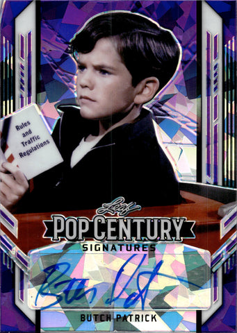 2021 Butch Patrick Leaf Pop Century PURPLE CRYSTALS AUTO 03/15 AUTOGRAPH #BA-BP1 The Munsters