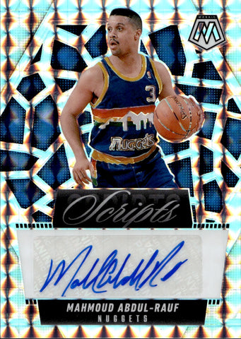 2024-25 Mahmoud Abdul-Rauf Panini Mosaic SCRIPTS AUTO AUTOGRAPH #MS-MAR Denver Nuggets