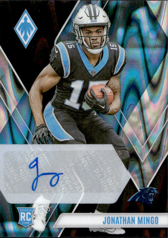 2023 Jonathan Mingo Panini Phoenix ROOKIE BLACK SEISMIC AUTO 02/10 AUTOGRAPH #110 Carolina Panthers