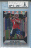 2016 Jacoby Brissett Panini Prizm HOLO SILVER ROOKIE RC BGS 8 #292 New England Patriots 1068