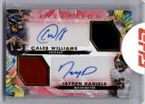 2024 Caleb Williams Jayden Daniels Topps Inception ROOKIE DUAL JERSEY AUTO 14/99 AUTOGRAPH RELIC RC #DRRA-WB Bears Commanders