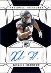 2021 Khalil Herbert Panini National Treasures PURPLE ROOKIE AUTO 26/49 AUTOGRAPH RC #103 Chicago Bears