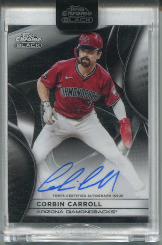 2025 Corbin Carroll Topps Chrrome Black AUTO AUTOGRAPH #CBA-CC Arizona Diamondbacks
