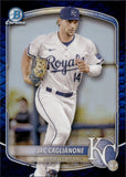 2025 Jac Caglianone Bowman Chrome Prospects BLUE REPTILIAN REFRACTOR 017/150 #BCP-103 Kansas City Royals