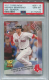 2017 Andrew Benintendi Topps Now OFF-SEASON ROOKIE PSA 10 #OS-15 Boston Red Sox 2562