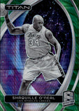 2023-24 Shaquille O'Neal Panini Spectra TITAN INTERNATIONAL GREEN 52/75 #45 Los Angeles Lakers HOF