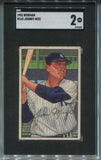 1952 Johnny Mize Bowman SGC 2 #145 New York Yankees HOF 9359