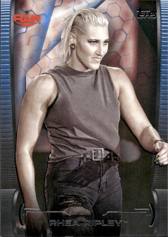 2021 Rhea Ripley Topps Undisputed WWE BLUE 01/25 #21 Monday Night Raw