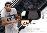 2013-14 Andre Roberson Upper Deck Exquisite JERSEY PATCH AUTO 181/199 Colorado Buffaloes #68