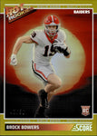 2024 Brock Bowers Panini Score GOLD ZONE HOT ROOKIE 43/50 RC #10 Las Vegas Raiders
