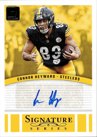 2024 Connor Heyward Panini Donruss SIGNATURE SERIES AUTO #SSE-CHE Pittsburgh Steelers
