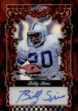 2025 Billy Sims Leaf Signature Series SILVER SHIMMER AUTO 1/1 ONE OF ONE AUTOGRAPH #BA-BS3 Detroit Lions