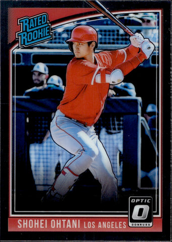 2018 Shohei Ohtani Donruss Optic RATED ROOKIE (HITTING) #56 Anaheim Angels