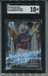 2023 Jackson Churio Bowman Chrome Draft TRANSFORMATIVE TALENT SGC 10 #TT-13 Milwaukee Brewers 0212