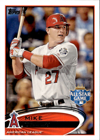 2012 Mike Trout Topps Update ALL STAR #US144 Anaheim Angels