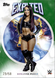 2025 Roxanne Perez Topps Exalted GREEN 23/50 #69 Monday Night Raw