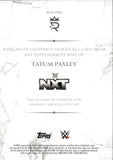 2025 Tatum Paxley Topps Royalty WWE PILLARS OF GREATNESS AUTO 43/99 AUTOGRAPH #PGS-TPS Friday Night Smackdown