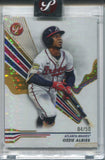 2024 Ozzie Albies Topps Pristine GOLD PULSAR REFRACTOR 04/50 #81 Atlanra Braves