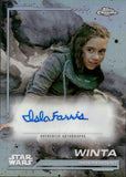 2024 Topps Chrome Star Wars Autograph Isla Farris as Winta Autograph #AU-IF AUTO