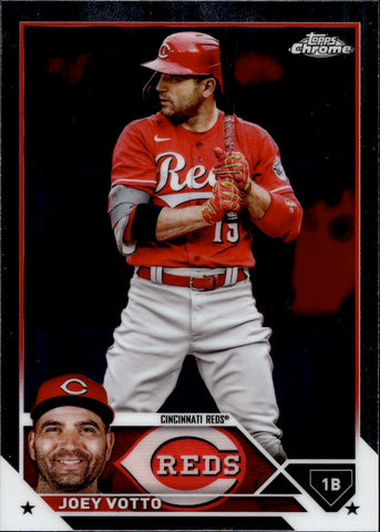 2023 Joey Votto Topps Chrome Lids Mitchell & Ness 2023 DESIGN #23-7 Cincinnati Reds 1