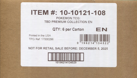 Pokemon Mega Venusaur EX, 6 Premium Collection Box Case *RELEASES 12/5*