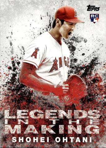 2018 Shohei Ohtani Topps Update Series LEGENDS IN THE MAKING ROOKIE RC #LITM-21 Anaheim Angels
