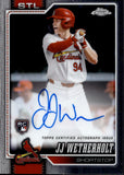 2026 JJ Wetherholt Topps Chrome ROOKIE AUTO AUTOGRAPH RC #RA-JJW St. Louis Cardinals