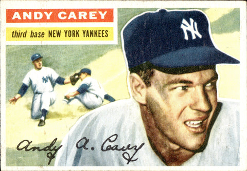 1956 Andy Carey Topps #12 New York Yankees BV $20