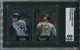 2001 Albert Pujols Ichiro Suzuki Topps Chrome Traded ROOKIE RC SGC 8 #T99 Cardinals Mariners 0592