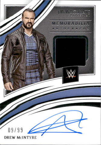 2022 Drew McIntyre Panini Immaculate WWE SHIRT AUTO 26/99 AUTOGRAPH RELIC #MA-DMI Friday Night Smackdown