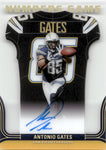 2022 Antonio Gates Panini Contenders NUMBERS GAME AUTO AUTOGRAPH #NG-AGA San Diego Chargers HOF
