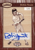 2025 Robin Yount Leaf Lumber GRAIN ASSAULT AUTO 1/4 AUTOGRAPH #GA-RY1 Milwaukee Brewers HOF