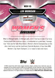 2026 Liv Morgan Topps Chrome WWE Women's Division Orange Geometric 01/25 #WDV-10 Monday Night Raw