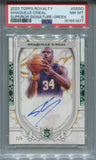 2023-24 Shaquille O'Neal Topps Royalty GREEN FOIL SUPERIOR SIGNATURE AUTO 2/5 AUTOGRAPH PSA 8 #SS-SO Los Angeles Lakers HOF 1877