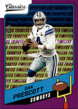 2021 Dak Prescott Panini Classics PURPLE TRIBUTES 44/50 #50 Dallas Cowboys