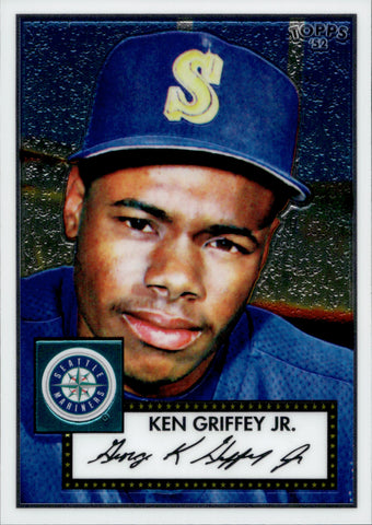 2007 Ken Griffey Jr. Topps '52 DEBUT FLASHBACKS CHROME 1175/1952 #DFC2 Seattle Mariners HOF